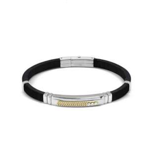 Bracciale City Energy in acciaio, gomma e zirconi con dettagli rosa 028818/031  Bracciali