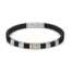 Bracciale Nomination City in gomma nera e acciaio 3 zirconi 028821/059  Bracciali