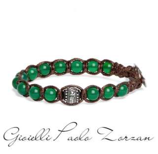 Bracciale Tamashii Ruota della Preghiera (6 mm) Agata Verde  BHS1106-12  Bracciali a Sfere