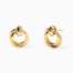 Orecchini Kidult dorati con doppio cerchio Style 09 861071  Orecchini a Lobo