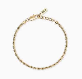 Bracciale Kidult con catena corda in acciaio dorato Style 07 831148  Bracciali a Maglia