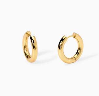 Orecchini Kidult dorati a cerchio Style 09 861073  Orecchini Schiona