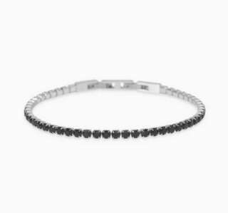 Bracciale Kidult tennis con zirconi neri Style 12 831109  Bracciali Tennis
