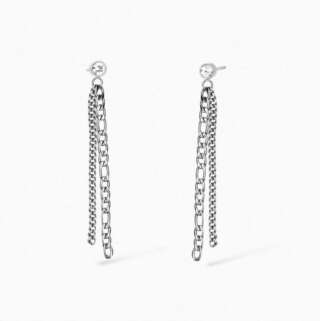 Orecchini Kidult con cristallo e catene Style 31 861069  Orecchini Pendenti