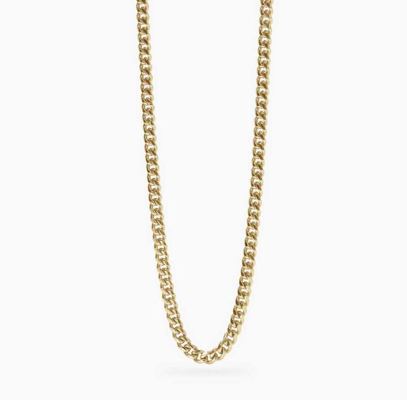 Collana kidult dorata con catena groumette Style 04 851083