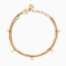 Bracciale kidult dorato con catene e cristalli Style 36 831073  Bracciali a Maglia