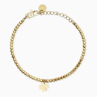 Bracciale kidult dorato con ciondolo quadrifoglio Style 38 831076  Bracciali a Maglia