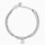 Bracciale kidult con catene e ciondolo cuore Style 38 831069  Bracciali a Maglia