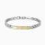Bracciale kidult in acciaio con piastra in pvd giallo Style 18 831146  Bracciali