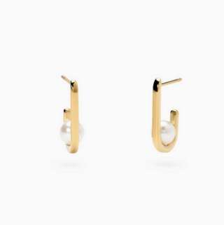 Orecchini kidult dorati con perle conchiglia Style 45 861056  Orecchini a Lobo