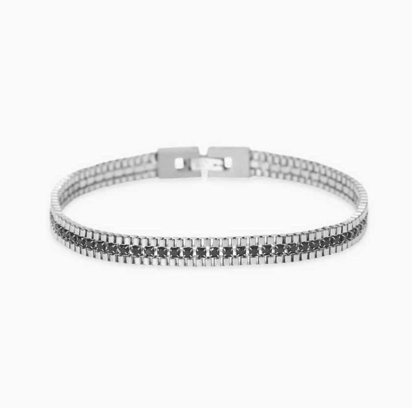 Bracciale kidult con catene venete e tennis Style 13 831103