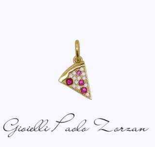 CharmBar Rue des mille Charm Pizza CB-CN 16   Ciondoli e Pendenti Elementi per Bracciali