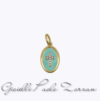 CharmBar Rue des mille Charm Cross Sky CB-CN 25   Ciondoli e Pendenti Elementi per Bracciali