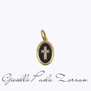 CharmBar Rue des mille Charm Cross Noir CB-CN 26   Ciondoli e Pendenti Elementi per Bracciali