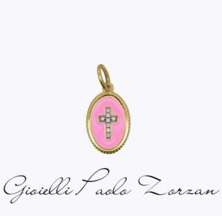 CharmBar Rue des mille Charm Cross Pink CB-CN 24   Bracciali Rigidi Ciondoli e Pendenti