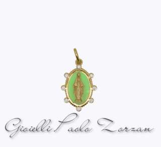 CharmBar Rue des mille Charm Madonna Green CB-CN 28   Ciondoli e Pendenti Elementi per Bracciali