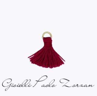 CharmBar Rue des mille Charm Nappa Burgundy CB-CN 53   Ciondoli e Pendenti Elementi per Bracciali