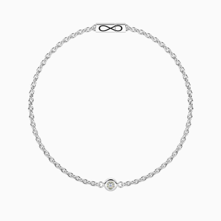 Bracciale Kidult con diamante lab-grown e chiusura non-reversibile 732317-19 - immagine 2