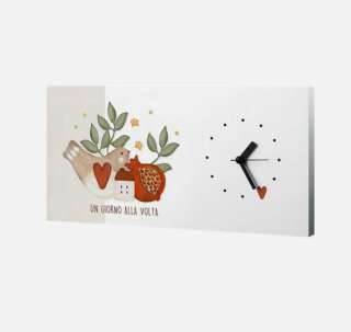 Orologio rettangolare L'angolo delle idee Un giorno alla volta ORO_RO_310_MLG02   Idee regalo e Oggettistica Regalistica