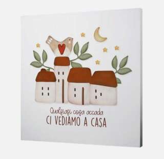 Quadro medio L'angolo delle idee Qualsiasi cosa accada ci vediamo a casa QUA_QU_210_MLG02    Cornici Idee regalo e Oggettistica Regalistica