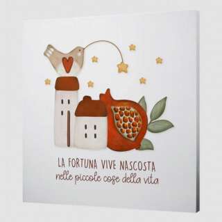 Quadro medio L'angolo delle idee La fortuna vive nascosta nelle piccole cose della vita QUA_QU_210_MLG03    Cornici Idee regalo e Oggettistica Regalistica