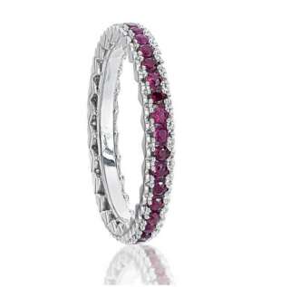 Anello Artlinea Eternity con diamanti e RUBINI ADF218RU-LB  Anelli Eternity