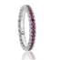 Anello Artlinea Eternity con diamanti e RUBINI ADF218RU-LB  Anelli Eternity