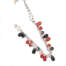 Collana artigianale NotForAll in argento rosato uncinetto e pietre NK 2505/40-2-87  Girocolli