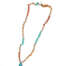 Collana artigianale NotForAll in argento rosato uncinetto e pietre NK 2496/40-D  Girocolli