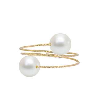 Anello MagicWire ALBA in oro giallo e perle ø 7 mm  ref.  236  Anelli Fascia