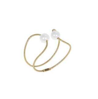 Anello MagicWire NEBULA in oro giallo e perle ref. 490  Anelli Fascia