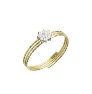 Anello MagicWire ROSE in oro giallo e diamanti 3 file ref. 193  Anelli Fascia