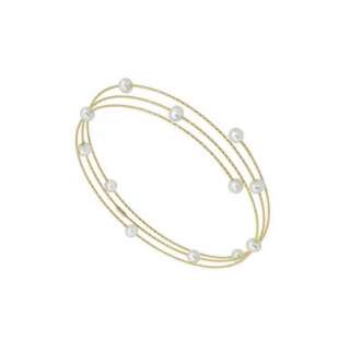 Bracciale Magic Wire SPAZIO in oro giallo e perle ref. 05  Bracciali Rigidi