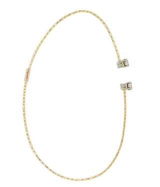 Orecchino earcuff (singolo) in oro giallo e diamanti Magic Wire ref. 220  Orecchini Schiona