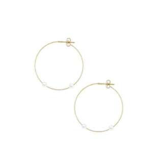 Orecchini Magic Wire NEVE in oro giallo e perle ref 04FP  Orecchini Schiona Orecchini Magic Wire NEVE in oro giallo e perle ref 04FP  Orecchini Schiona