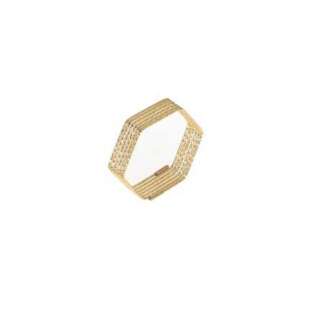 Anello esagono GEOMETRY Magic Wire in oro giallo Ref. 409-A6F  Anelli Anello esagono GEOMETRY Magic Wire in oro giallo Ref. 409-A6F  Anelli