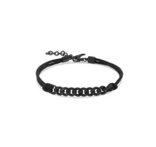 BRACCIALE MANO J GROUMETTE NAUTICA IN TITANIO NERO CON DIAMANTI BLACK E LACCIO NERO TNBRG1001  Bracciali BRACCIALE MANO J GROUMETTE NAUTICA IN TITANIO NERO CON DIAMANTI BLACK E LACCIO NERO TNBRG1001  Bracciali