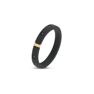 VERETTA MANO J IN TITANIO NERO, ORO 18 KT E 10 DIAMANTI BLACK TNAR1001  Anelli VERETTA MANO J IN TITANIO NERO, ORO 18 KT E 10 DIAMANTI BLACK TNAR1001  Anelli