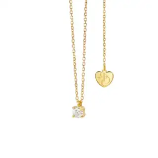 Girocollo punto luce Per Dirti Che in oro giallo e diamanti PDC023-010  Girocolli