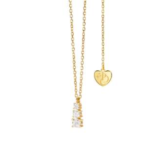 Girocollo trilogy Per Dirti Che in oro giallo e diamanti PDC026-030  Girocolli