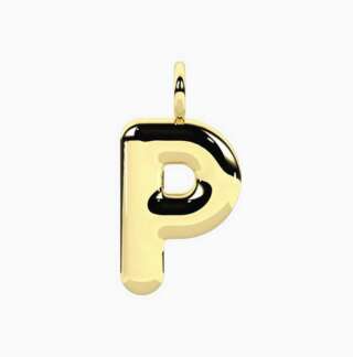 Ciondolo Kidult dorato lettera "p" Iniziale 741303P Ciondoli e Pendenti Ciondolo Kidult dorato lettera "p" Iniziale 741303P Ciondoli e Pendenti