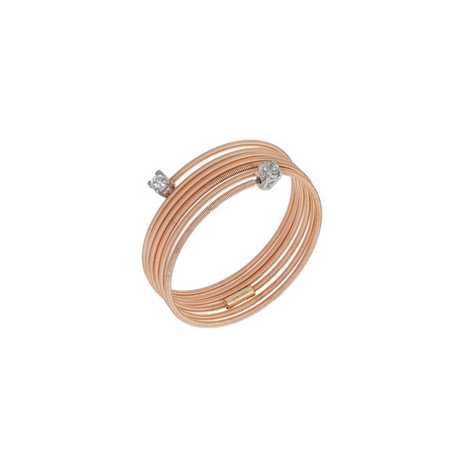 Anello MagicWire SETA in oro rosa e diamanti ref. 256