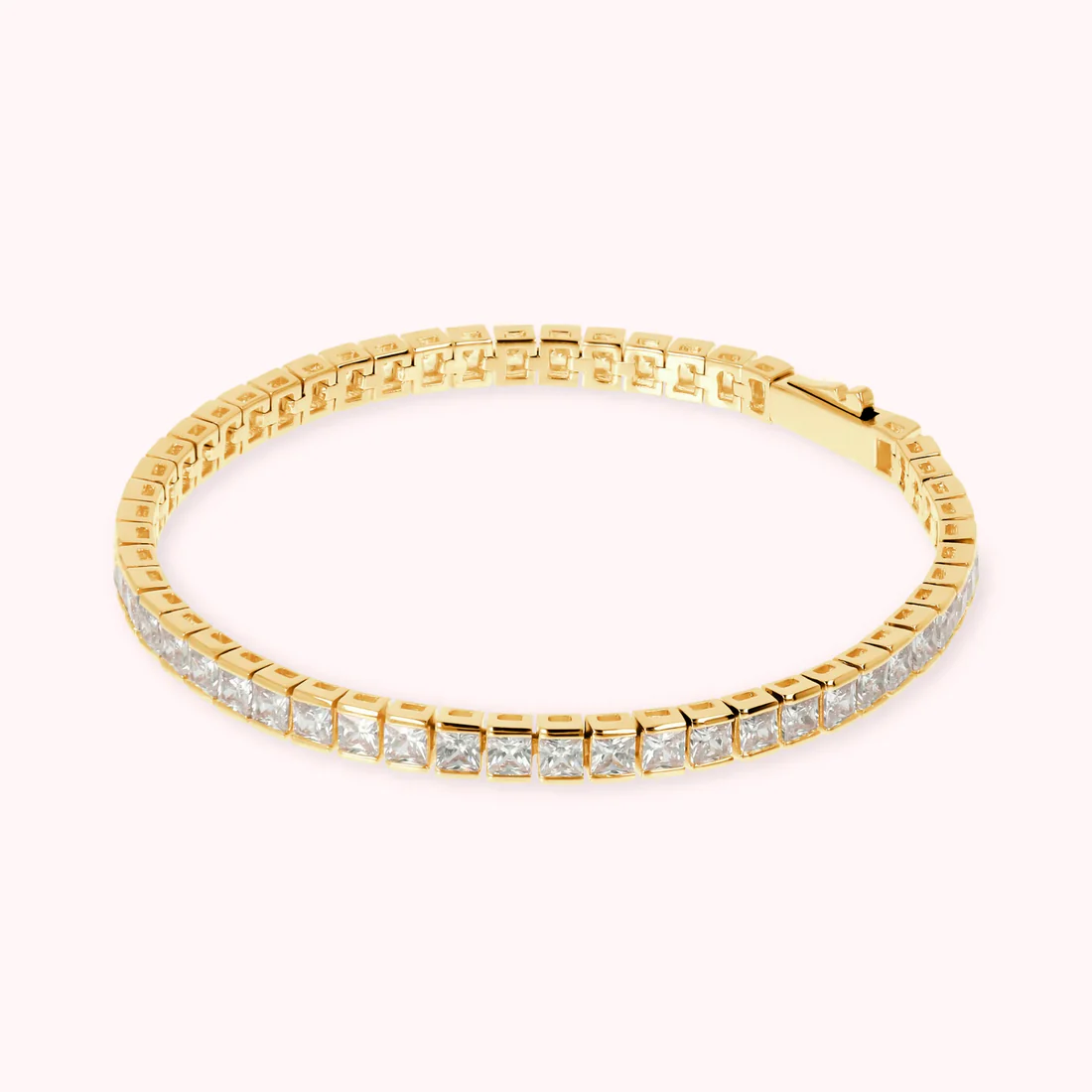 Bracciale Tennis Bronzallure con Cubic Zirconia Forma Quadrata WSBZ01979Y.W