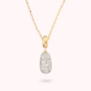 Collana Bronzallure con Pepita Lucida e Ciondolo in Pavé di Cubic Zirconia WSBZ02610Y.WR  Girocolli