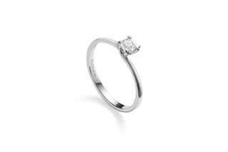 Anello solitario Per dirti che in oro bianco e diamanti PDC030-010  Anelli Solitario