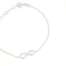 Bracciale con simbolo infinito in oro bianco 18 kt CBZ01  Bracciali a Maglia