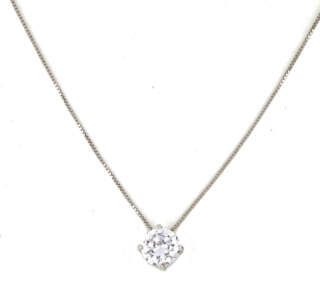 Collana punto luce in argento 925 e zircone BCZ001  Girocolli