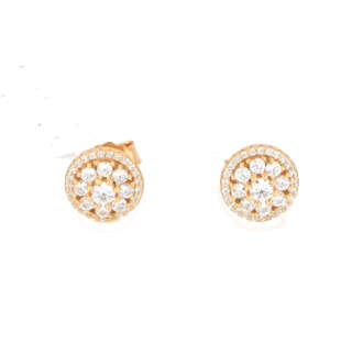 Orecchini al lobo in argento 925 e zirconi 4ES530R  Orecchini a Lobo