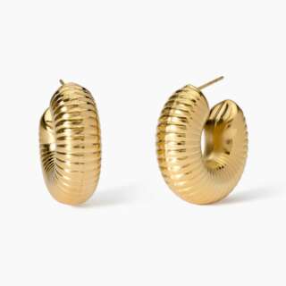 Orecchini kidult zigrinati a cerchio Style 09 861021  Orecchini Schiona