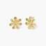 Orecchini kidult dorati con fiore effetto martellato Style 16 861042  Orecchini a Lobo